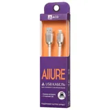 Кабели USB ACD USB кабель ACD-Allure Lightning ; USB-A Кожа, 1м, белый (ACD-U926-P5W)