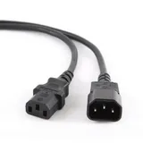 Кабель питания сист.блок-монитор Cablexpert PC-189, 1.8м, C13-C14, 6А, Сечение провода: 0,5 мм2, черный, с заземлением {100}