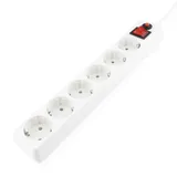 Сетевой фильтр Гарнизон ЕНW-6 1.8м 6 р белый (036627) {30}