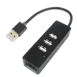 Аксессуары Speed Dragon USB 2.0 HUB на 3 порта + 1xRJ45 (FG-UU201B/1AB-BU01) OEM {50}
