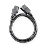 Кабель питания сист.блок-монитор Cablexpert PC-189-1-1.8M, 1.8м, C13-C14, Сечение провода 3x1кв.мм., черный, с заземлением {100} (792624)