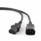 Кабель питания сист.блок-монитор Cablexpert PC-189-VDE-3M, 3м, C13-C14, VDE, 10А, Сечение провода: 0,75 мм2, черный, с заземлением {75} (037884)