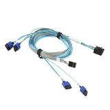 Кабель Supermicro CBL-SAST-0699 MINI SAS HD-4 SATA,12G,INT,75/75/90/90CM,75CM SB,28/30AWG,Ro