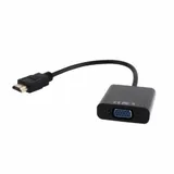 Переходник Cablexpert  HDMI-VGA  A-HDMI-VGA-03, 19M/15F, длина 15см, Jack3.5 аудиовыход {500} (089784)