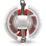 Вентилятор Exegate Кулер ExeGate EE80 (EX286144RUS) (Al, LGA775/1150/1151/1155/1156/1200/AM2/AM2+/AM3/AM3+/AM4/FM1/FM2/754/939/940, TDP 65W, Fan 80mm, 2000RPM, Hydro bearing, 3pin, 22db, 205г, с термопастой, на защелках, Retail color box)