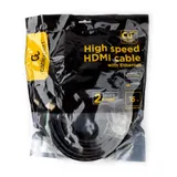 Кабель HDMI Cablexpert CCF2-HDMI4-15M 15м, v1.4, 19M/19M, черный, позол.разъемы, экран, 2 ферр кольца, пакет (272290) {10}