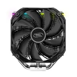 Вентилятор Deepcool AS500 PLUS RTL {6} (727071) (Height 164mm, 6mm x 5pcs, Fan 140mm*2, 500;1200RPM ±10%, < 29.2 dB(A), 4-pin PWM, TDP 220W, Screw, Socket AMD AM4, Intel LGA 2066/2011-v3/2011/1700/1200/115x) {8}