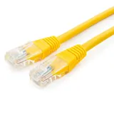 Кабель Cablexpert Патч-корд UTP  PP12-0.25M/Y кат.5e, 0.25м, литой, многожильный (жёлтый)  (074766) {50}