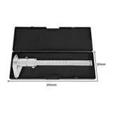 Штангенциркуль нониусный Deli DL92150 серебристый пластиковый футляр