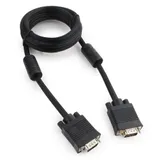 Кабель VGA Pro Cablexpert CC-PVGA-6 черный, 1.8м, 15M/15M, экран, феррит. кольца, пакет