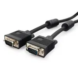 Кабель VGA Pro Cablexpert CC-PVGA-6 черный, 1.8м, 15M/15M, экран, феррит. кольца, пакет
