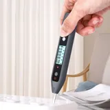  Индикаторная отвертка-тестер напряжения цифровая "Home Series Gray" Deli HT7005 (12-250 В, фонарик, батарейки в комплекте)