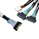 Кабель Amphenol RMC74-2464    Cable MCIO x8 74P (прямой Straight Type)  -TO-  2* U.2 (SFF-8639)  , L:80cm (CMC239)