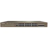 Коммутатор Tenda TEG5328P-24-410W (L3) 24x1Гбит/с 4SFP 24PoE 370W управляемый