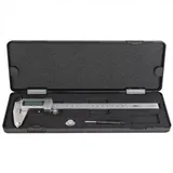  Электронный штангенциркуль Deli DL91200  200мм, метрическая/дюймовая конвертация, нержавеющая сталь, 3 кнопочное управление, светодиодный дисплей, 1,5В SR44.