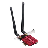 Адаптер беспроводной связи (Wi-Fi) CUDY BE9300 7 PCI Express Adapter 7 Bluetooth 5.4 PCI Express Adapter with Heatsink,  Intel BE200 module, Tri-band 2T2R, 5.8Gbps@6Ghz+2.8Gbps@5GHz + 688Mbps@2.4GHz, 802.11be/ax/ac/a/b/g/n, Magnetized antenna base, 2 high