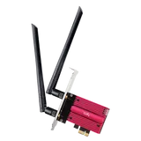 Адаптер беспроводной связи (Wi-Fi) CUDY BE9300 7 PCI Express Adapter 7 Bluetooth 5.4 PCI Express Adapter with Heatsink,  Intel BE200 module, Tri-band 2T2R, 5.8Gbps@6Ghz+2.8Gbps@5GHz + 688Mbps@2.4GHz, 802.11be/ax/ac/a/b/g/n, Magnetized antenna base, 2 high