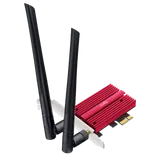 Адаптер беспроводной связи (Wi-Fi) CUDY BE9300 7 PCI Express Adapter 7 Bluetooth 5.4 PCI Express Adapter with Heatsink,  Intel BE200 module, Tri-band 2T2R, 5.8Gbps@6Ghz+2.8Gbps@5GHz + 688Mbps@2.4GHz, 802.11be/ax/ac/a/b/g/n, Magnetized antenna base, 2 high