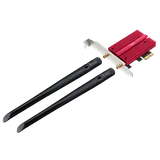 Адаптер беспроводной связи (Wi-Fi) CUDY BE9300 7 PCI Express Adapter 7 Bluetooth 5.4 PCI Express Adapter with Heatsink,  Intel BE200 module, Tri-band 2T2R, 5.8Gbps@6Ghz+2.8Gbps@5GHz + 688Mbps@2.4GHz, 802.11be/ax/ac/a/b/g/n, Magnetized antenna base, 2 high