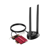 Адаптер беспроводной связи (Wi-Fi) CUDY BE9300  Wi-Fi 7 PCI Express Adapter BE9300 Wi-Fi 7 Bluetooth 5.4 PCI Express Adapter with Heatsink and Magnetized Antenna Base,  Intel BE200 module,Tri-band 2T2R, 5.8Gbps@6Ghz+2.8Gbps@5GHz + 688Mbps@2.4GHz, 802.11be