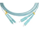 Кабель оптический Hyperline FC-D2-503-LC/PR-SC/PR-H-3M-LSZH-BK Патч-корд волоконно-оптический (шнур) MM 50/125(OM3), LC-SC, duplex, 10G, LSZH, 3м, черный