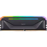 Apacer  DDR5  64GB  6000MHz DIMM NOX RGB Black Gaming Memory CL38 1.35V Kit (2x32GB) (Retail) 2048*8  Heat Sink (Retail) 3 years (AH5U64G60C622NBAA-2)