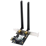 Сетевой адаптер ASUS PCE-BE6500 WiFi 7 Bluetooth 5.4 2882+2882+688Mbps 6GHz/5GHz/2.4GHz Адаптер беспроводной связи (Wi-Fi)