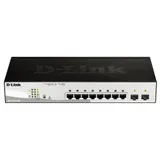 Коммутатор D-Link DGS-1210-08P DGS-1210-08P/G3A (L2) 8x1Гбит/с 2SFP 8PoE 65W настраиваемый