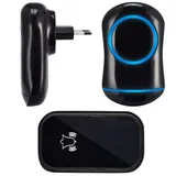 Звонок дверной кинетический SmartiNext , черный SN-T188-BB  не требует батарейки в кнопке, В комплекте: 1 внешняя кнопка и 1 внутренний блок,  Радиус действия : до 150 м, Световая индикация: да,  Регулировка громкости: Да, Колличество мелодий: 52,  