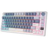 Клавиатура Royal Kludge RK-M75 Ocean Blue USB/2.4 GHz/Bluetоoth, RGB, Hot Swap, K silver switch