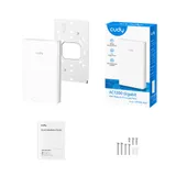 Точка доступа Wi-Fi CUDY AC1200 Gigabit Wall-Plate Access Point AC1200 Dual Band Gigabit Wall Plate Access Point,  MT7621DAN+MT7613B+MT7603E,  867Mbps at 5GHz + 300Mbps at 2.4GHz,  1 x Gigabit PoE-IN Port, 802.3af / at, 4 x Gigabit  RJ45 ports, LAN1 suppo
