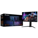 Монитор 27" Gigabyte AORUS FO27Q5P EK Black (QD-OLED, 2560×1440, 500Hz, 300 cd/m, 1,5M:1, 2xHDMI 2.1, DP 2.1 UHBR20, 1x MiniDP 2.1 UHBR20, DP 1.4 (HBR3) выход  3xUSB 3.2, USB Type-C) 