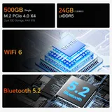 Мини ПК Beelink Мини-компьютер BL/EQR6-LP/6800H/32G/500G/Milky Grey  