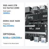 Мини-компьютер Beelink MINI S, CPU: Intel® Celeron® N5095 Processor , 4C/4T , GPU : Intel® UHD Graphics , 8GB DDR4 RAM  128GB SSD , Wi-Fi 5 ; Bluetooth 5.0; LAN 1000M