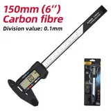 Электронный штангенциркуль Deli DL90150B  150мм, метрическая/дюймовая конвертация, пластик, светодиодный дисплей
