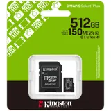 Флеш карта microSDXC 512GB Kingston SDCS3/512GB Canvas Select Plus + adapter