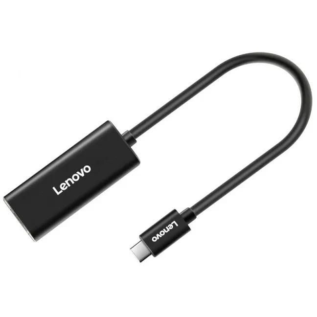 Адаптер для ноутбука Lenovo ThinkPad LX0804 черный USB-C to Ethernet Adapter