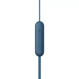 Гарнитура внутриканальные Sony WI-C100 синий беспроводные bluetooth шейный обод (WI-C100/LZ)