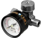 Регулятор давления для компрессоров Denzel K1500 1500л/мин черный