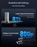 TerraMaster D1 SSD PLUS DAS/up to 1 SSD PCIe NVMe M.2 2280/1xUSB4(40Gbps)/1YW
