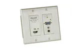 Встраиваемая панель-передатчик MuxLab [500773-TX-WH] HDMI / VGA over IP 4K PoE