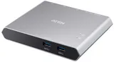 ATEN 2-Port USB-C Gen 1 Dock Switch with Power Pass-through