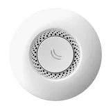 Точка доступа wi-fi MikroTik cAP with AR9533 650MHz CPU, 64MB RAM, 1xLAN, built-in 2.4Ghz 802.11b/g/n Dual Chain wireless with 2dBi integrated antenna, RouterOS L4, plastic case, PoE, PSU