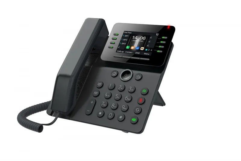 Телефон Fanvil V63 Enterprise Phone, 6-Party Local Conference, HD voice, 6 SIP lines, 2.7-inch (192x64) graphical LCD, Opus+IPV6, 15 DSS keys, PSU