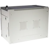 Шкаф коммутационный Lanmaster (TWT-CBWPG-6U-6X4-GY) настенный 6U 600x400мм пер.дв.стекл 60кг серый