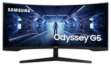 Монитор Samsung 34" Odyssey G5 C34G55TWWI VA curved 21:9 3440x1440 1ms 2500:1 250cd 178/178 HDMI DP 165Hz HDR FreeSync Premium VESA Black 2 years