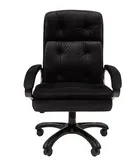 Chairman 442 ткань R 015 черный (черный пластик)