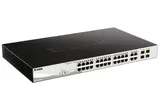 Коммутатор D-Link DGS-1210-28P/FL1A 28x1Гбит/с 4xКомбо(1000BASE-T/SFP) 24PoE 193W управляемый