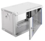 Шкаф коммутационный ЦМО ШРН-ЭКОНОМ (ШРН-Э-6.350) настенный 6U 600x350мм пер.дв.стекл 85кг серый 300мм 11.4кг 180град. 345мм