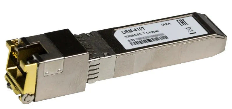 Трансивер D-Link SFP+ Transceiver, 10GBase-T, RJ45, 80M